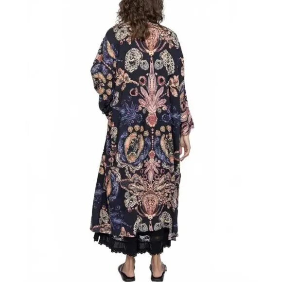 NWT Natural Life Long Boho Kimono - Picture 2 of 6